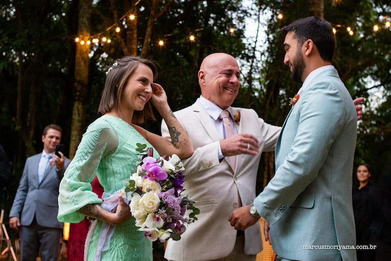 Vestido de Noiva Colorido | Emannuelle Junqueira